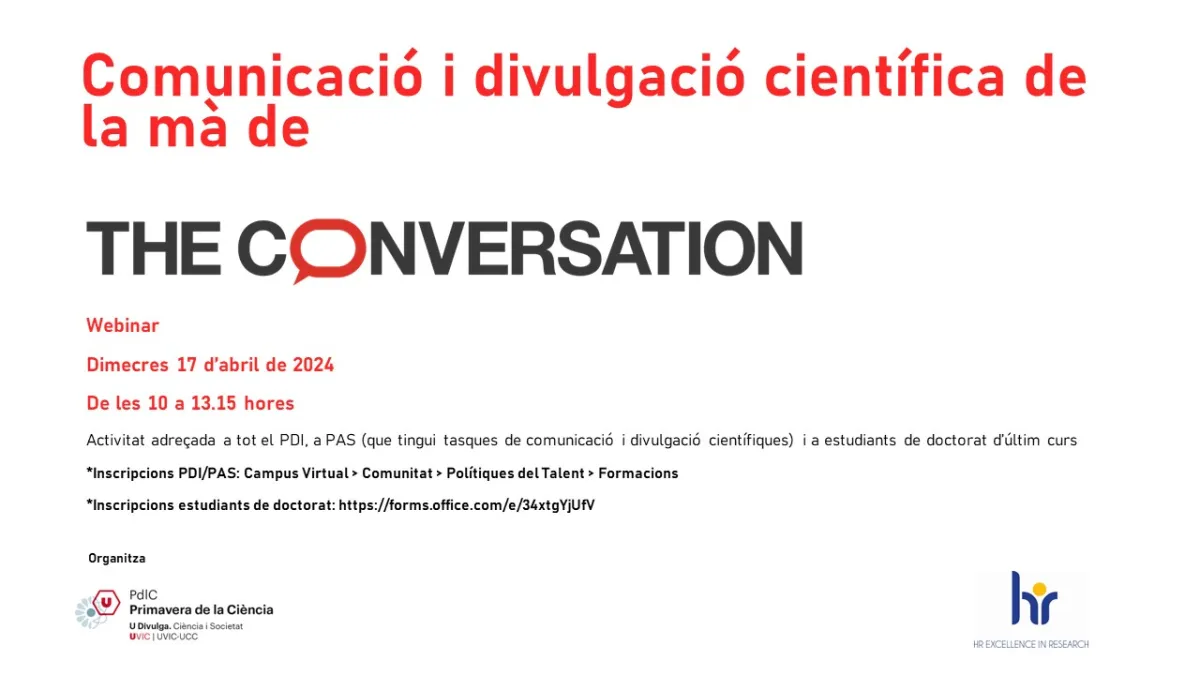 Comunicació i divulgació científica de la mà de The Conversation